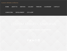 Tablet Screenshot of customathleticuniforms.com